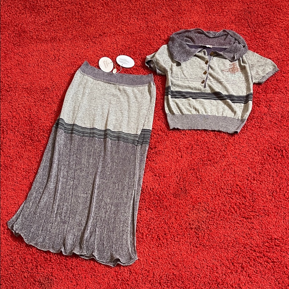 Vivienne Westwood Gold Label Silk Knitwear Set, AW2014 “Save the Rainforest”
